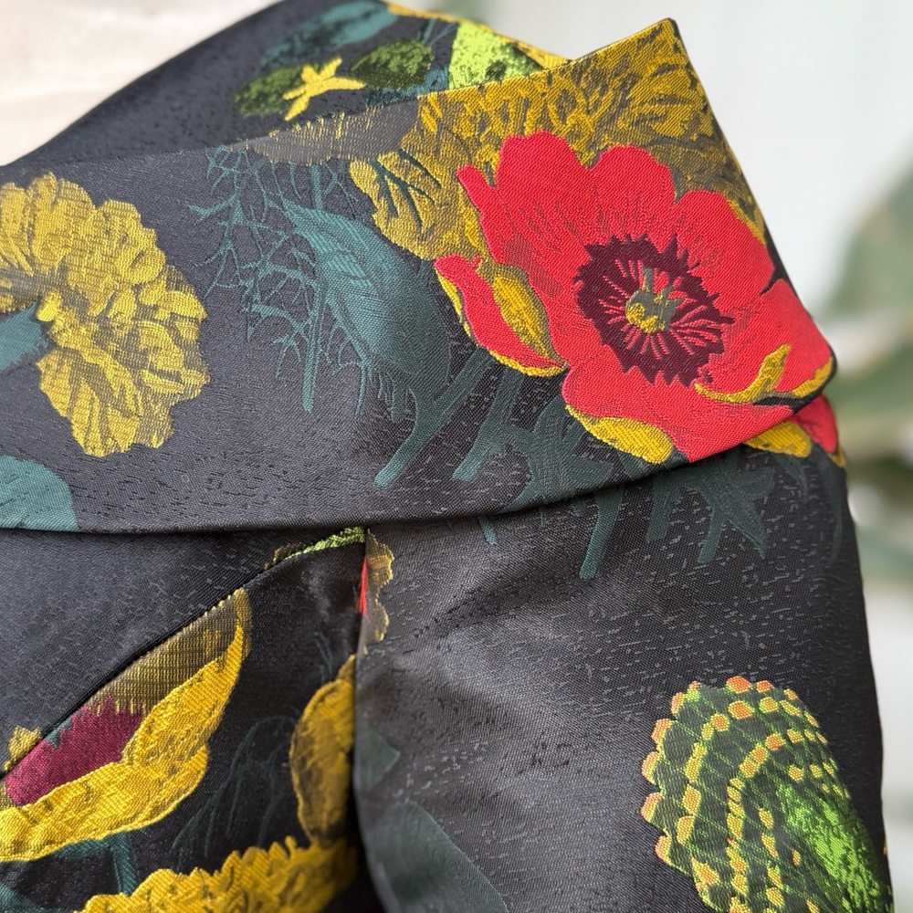 Ashro Black Floral Dress unique gown - Picture 16 of 16